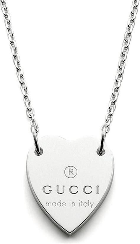 gucci heart chain necklace